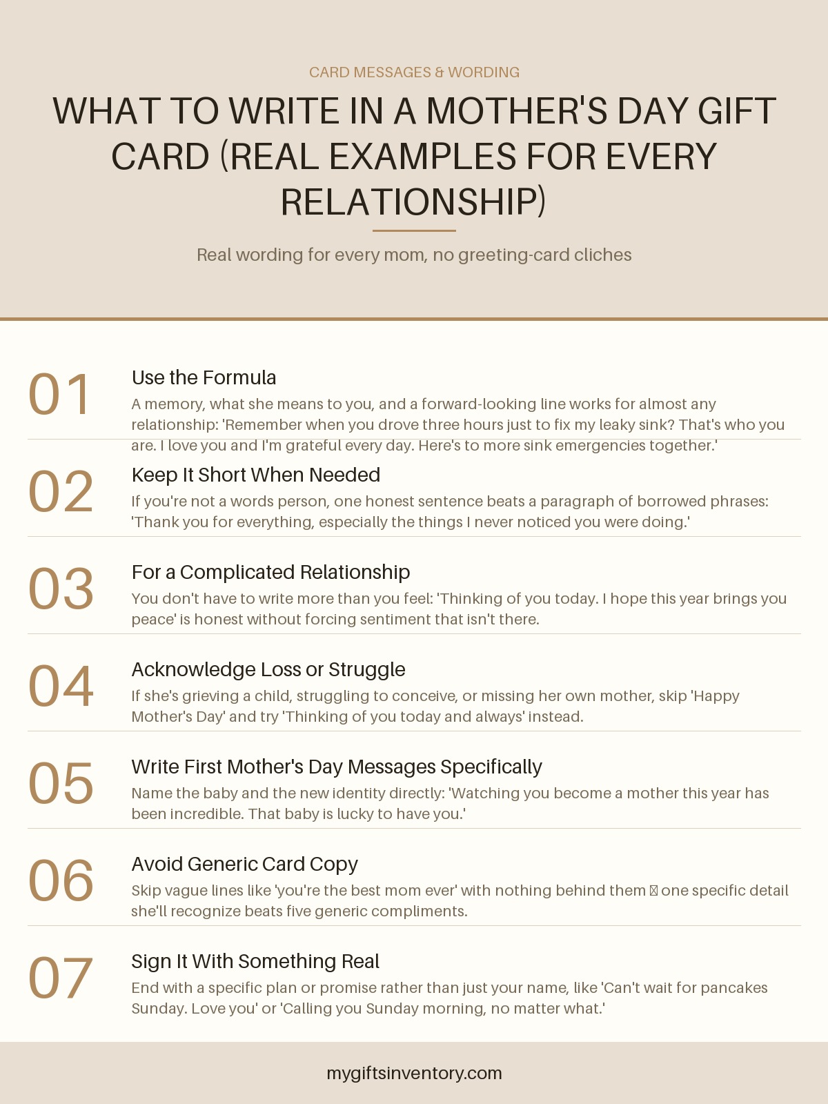 What to Write in a Mother's Day Gift Card (Real Examples for Every Relationship)