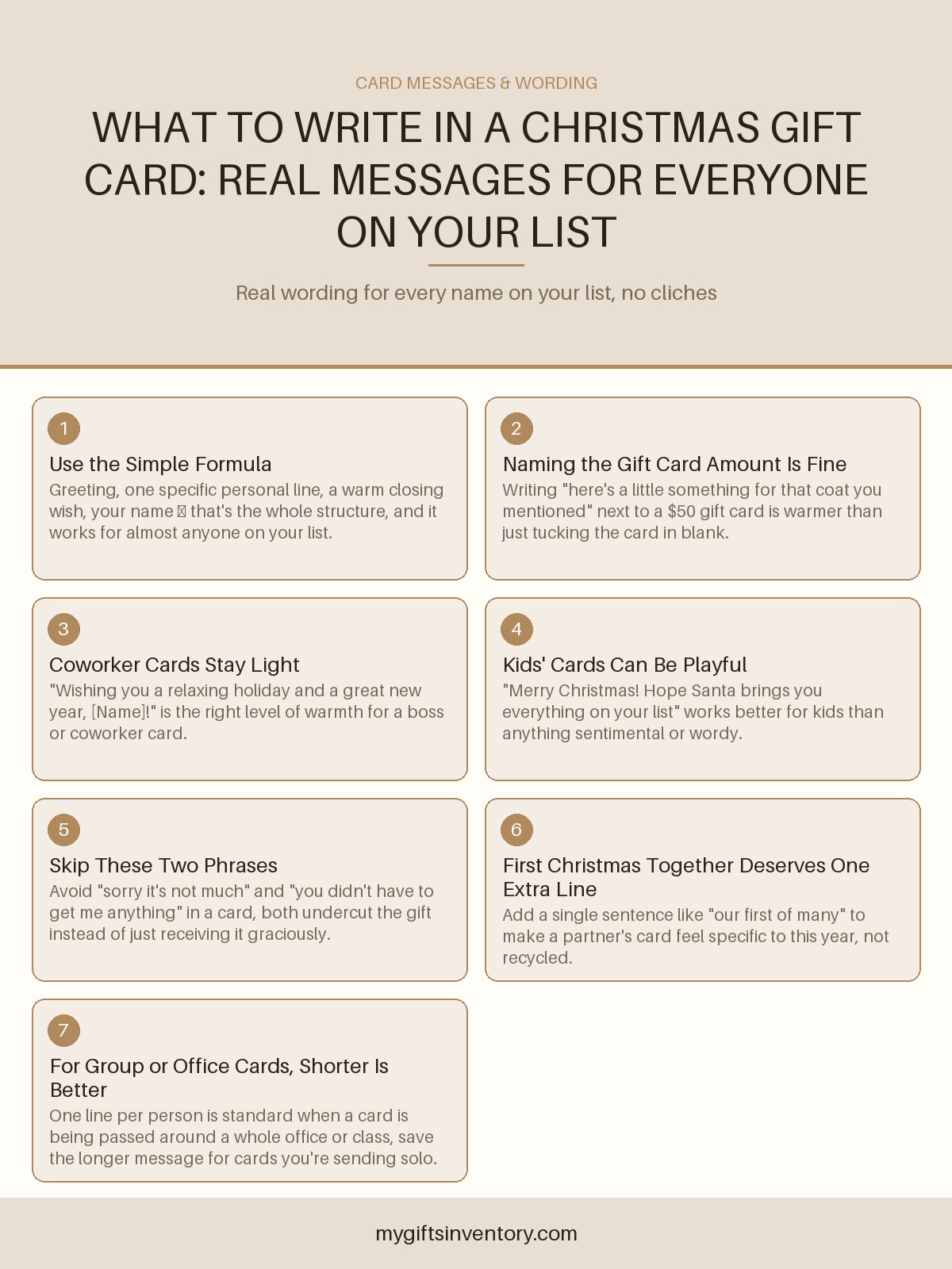 What to Write in a Christmas Gift Card: Real Messages for Everyone on Your List