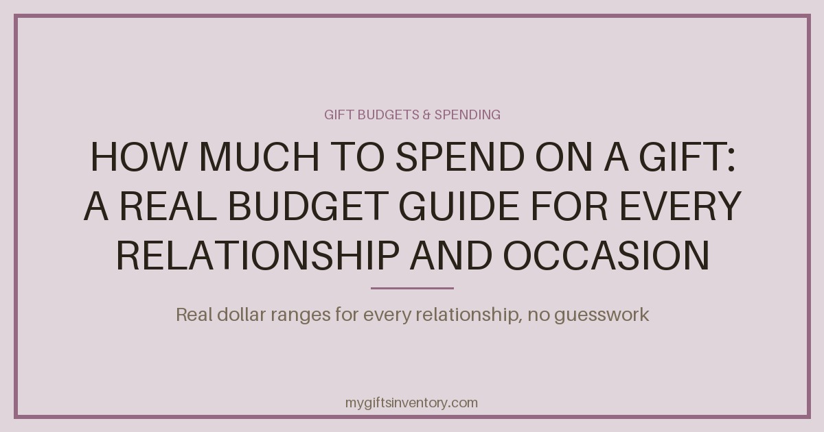 How Much to Spend on a Gift: A Real Budget Guide for Every Relationship and Occasion