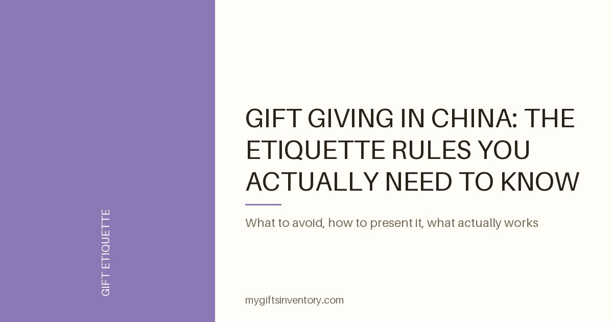 Gift Giving in China: The Etiquette Rules You Actually Need to Know