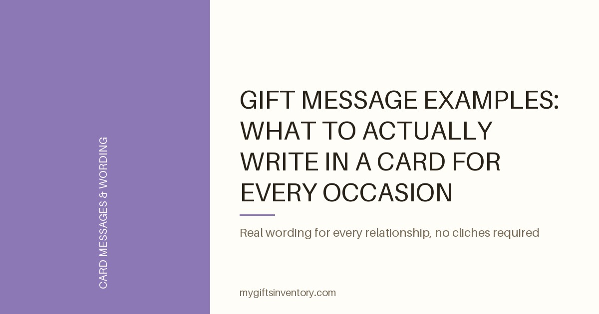 Gift Message Examples: What to Actually Write in a Card for Every Occasion