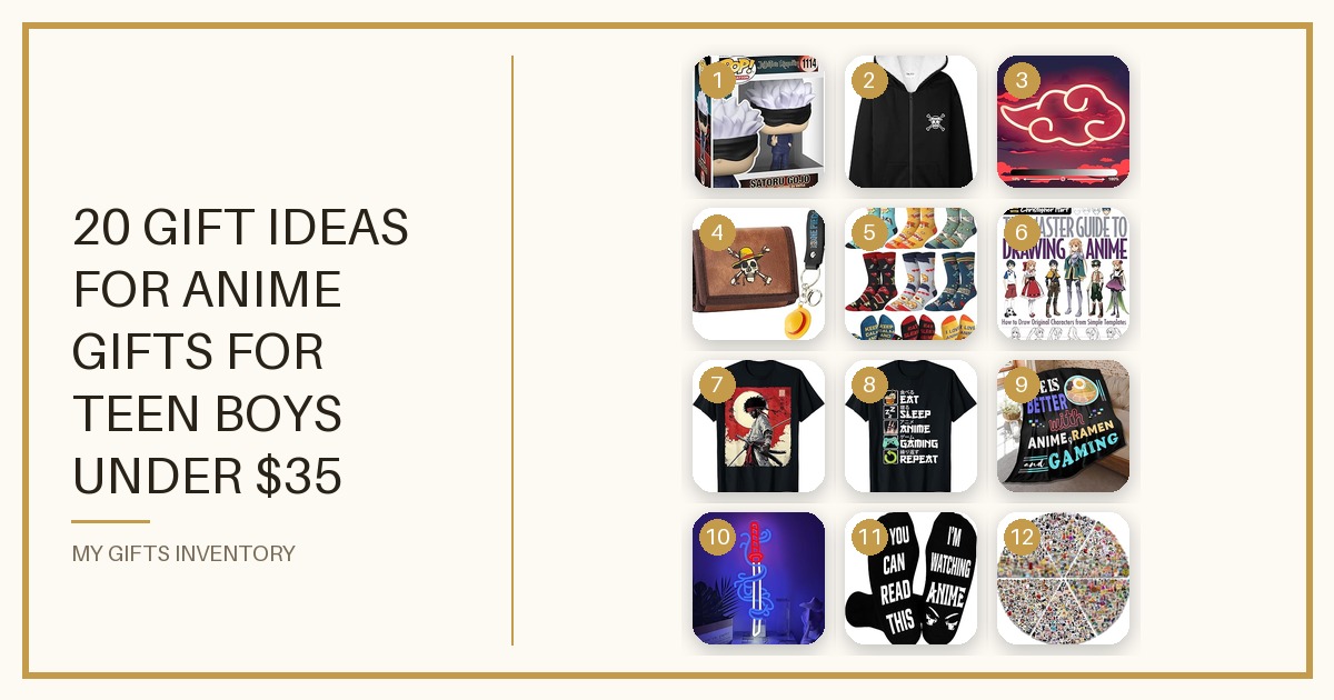 20 Gift Ideas for Anime Gifts for Teen Boys Under $35 (2026)