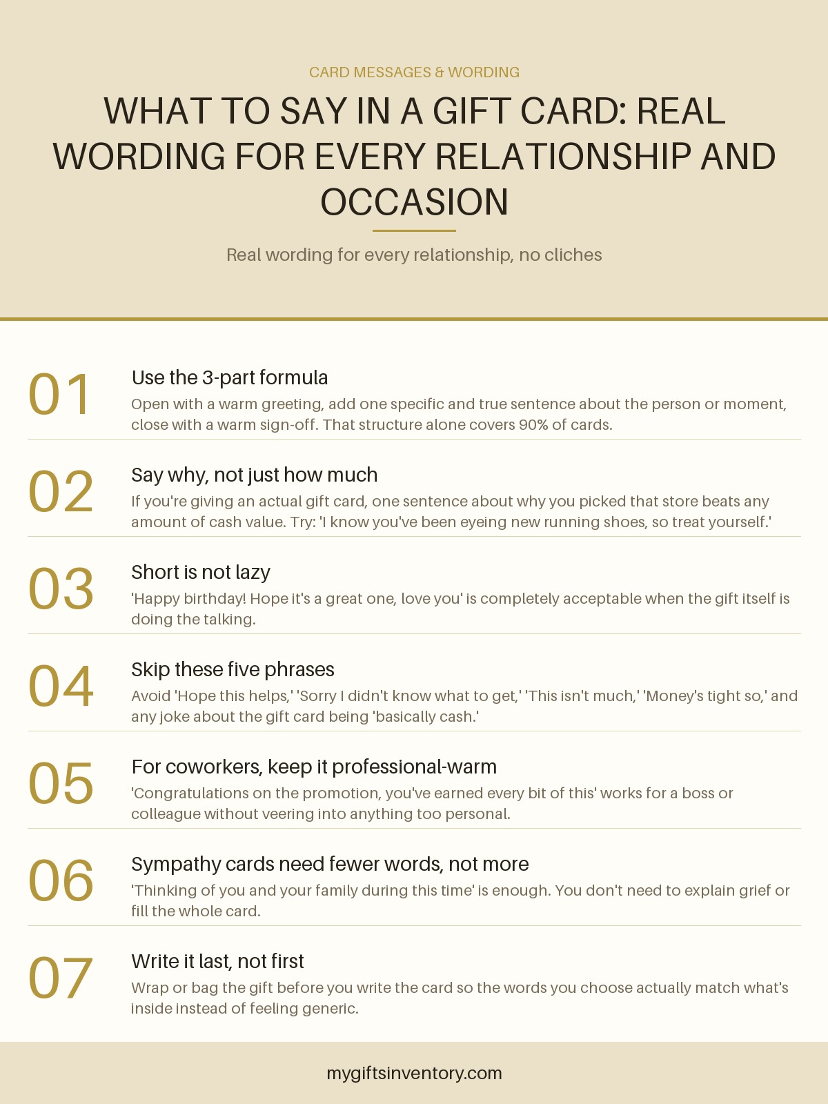 What to Say in a Gift Card: Real Wording for Every Relationship and Occasion