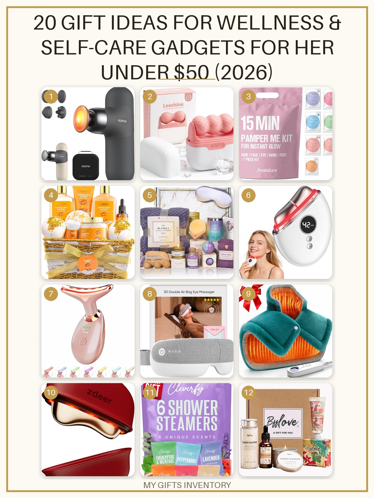 20 Gift Ideas for Wellness & Self-Care Gadgets for Her Under $50 (2026)