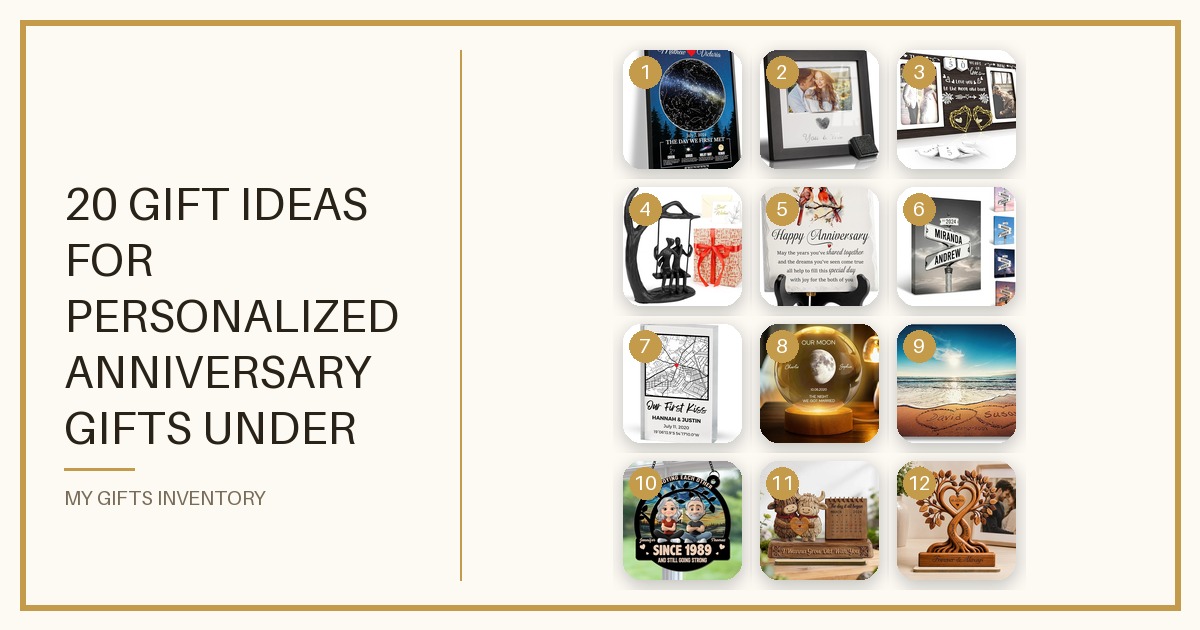 20 Gift Ideas for Personalized Anniversary Gifts Under $75 (2026)