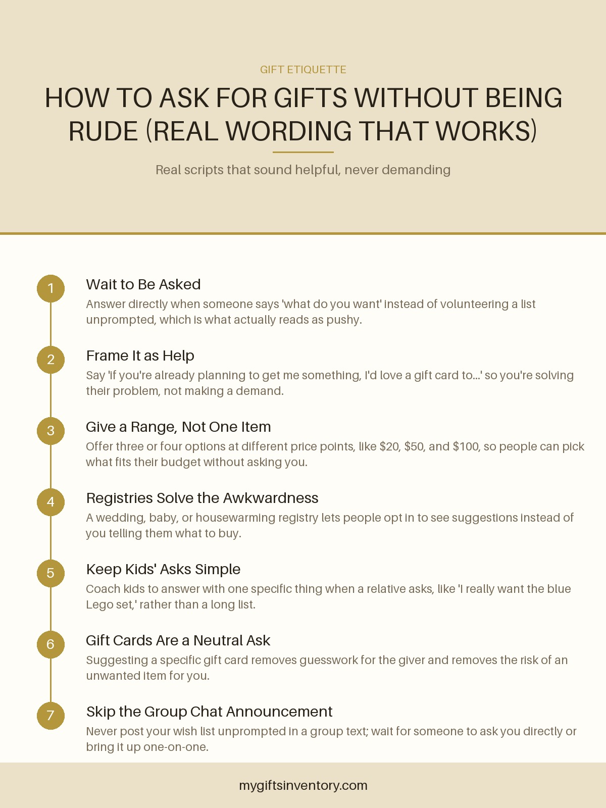 How to Ask for Gifts Without Being Rude (Real Wording That Works)