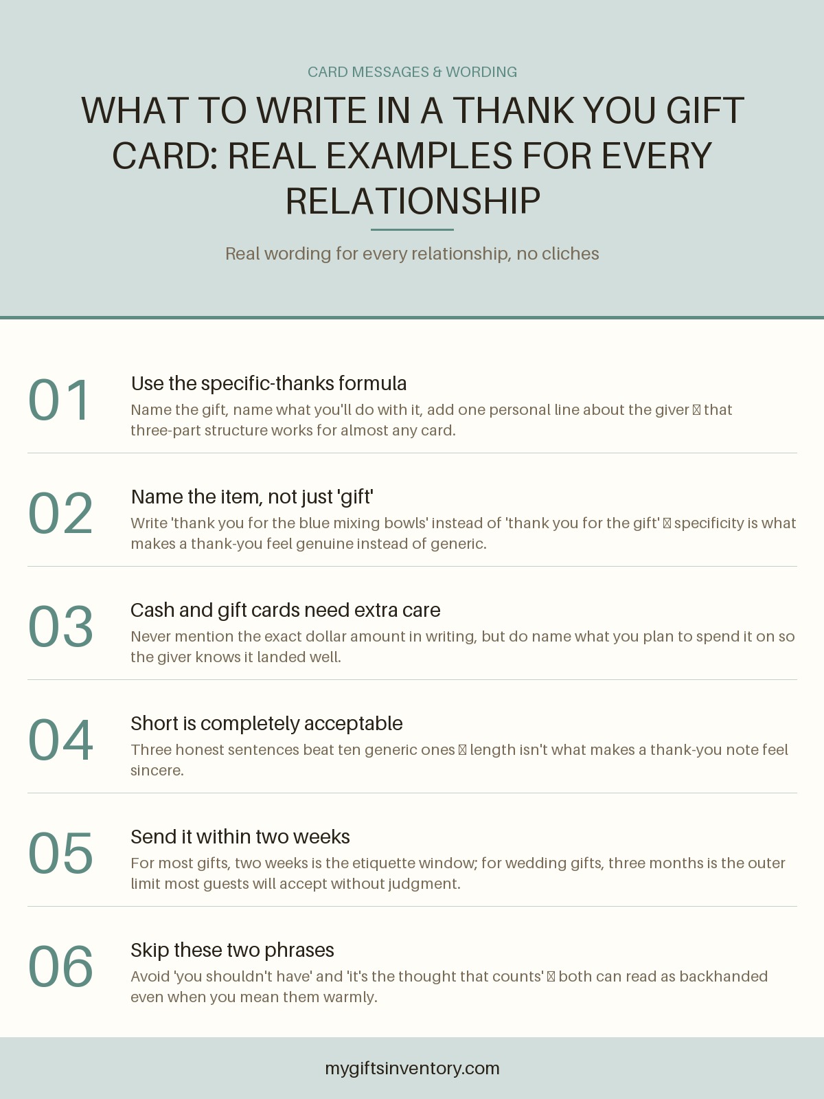 What to Write in a Thank You Gift Card: Real Examples for Every Relationship