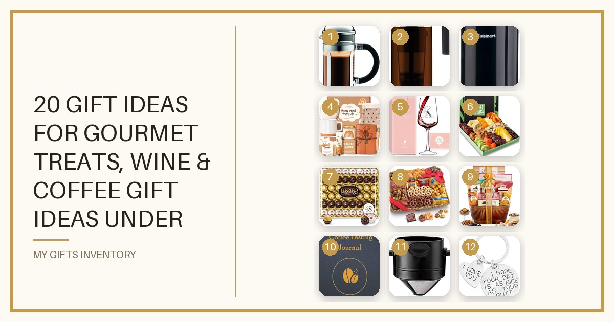 20 Gift Ideas for Gourmet Treats, Wine & Coffee Gift Ideas Under $50 (2026)