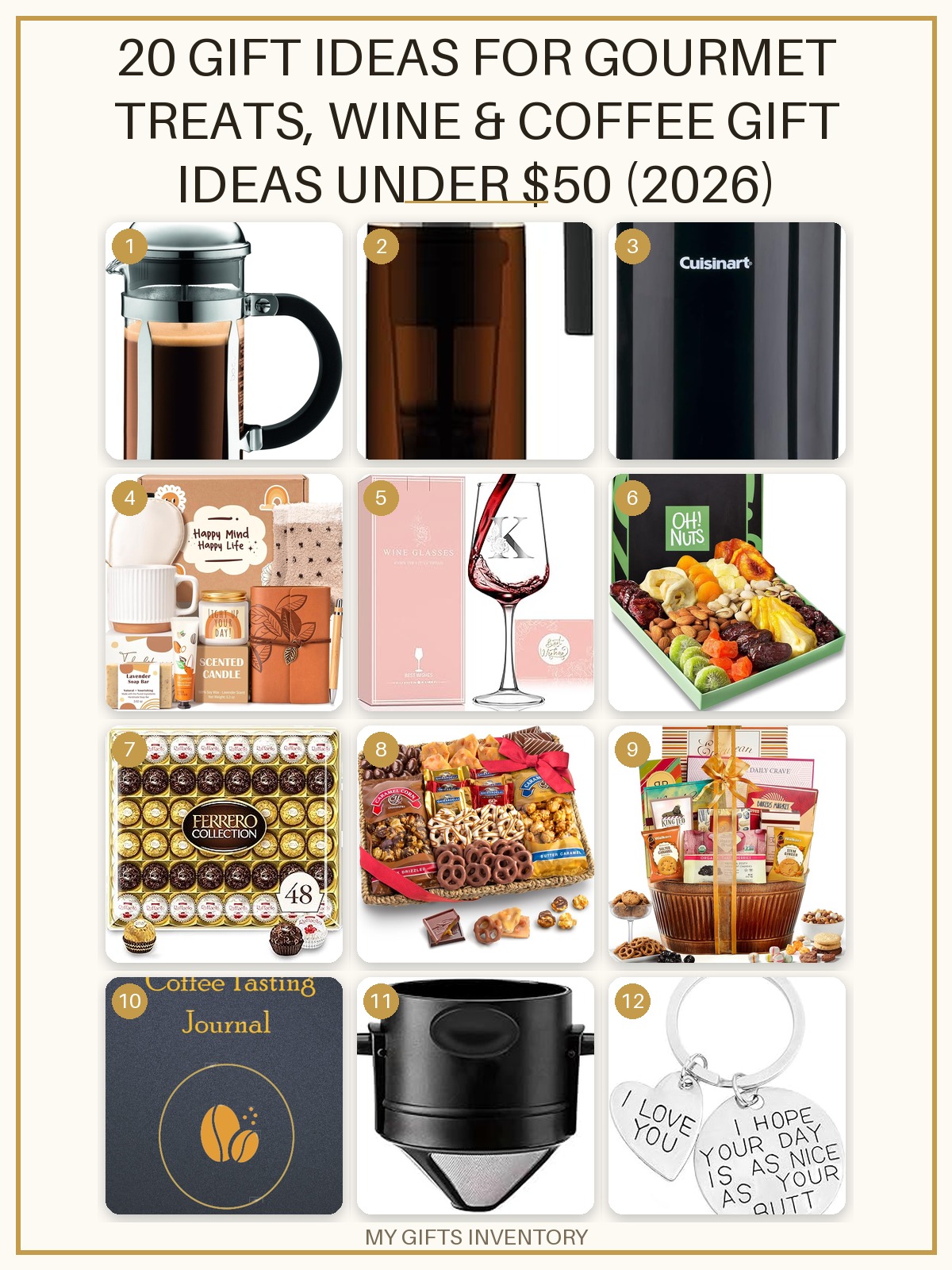 20 Gift Ideas for Gourmet Treats, Wine & Coffee Gift Ideas Under $50 (2026)