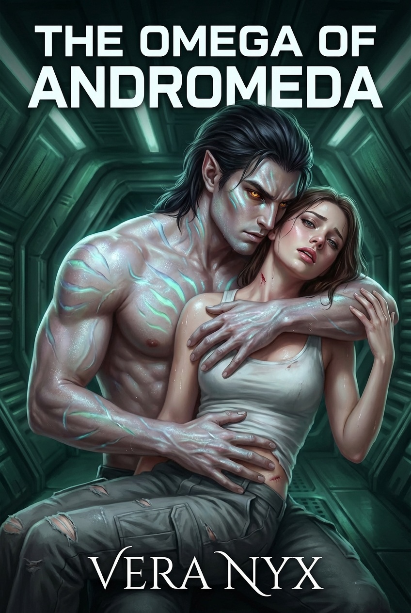 The Omega of Andromeda: Dark Alien Captive Romance with Dying Race Warrior, Knotting, and Explicit Sci-Fi Breeding Erotica cover