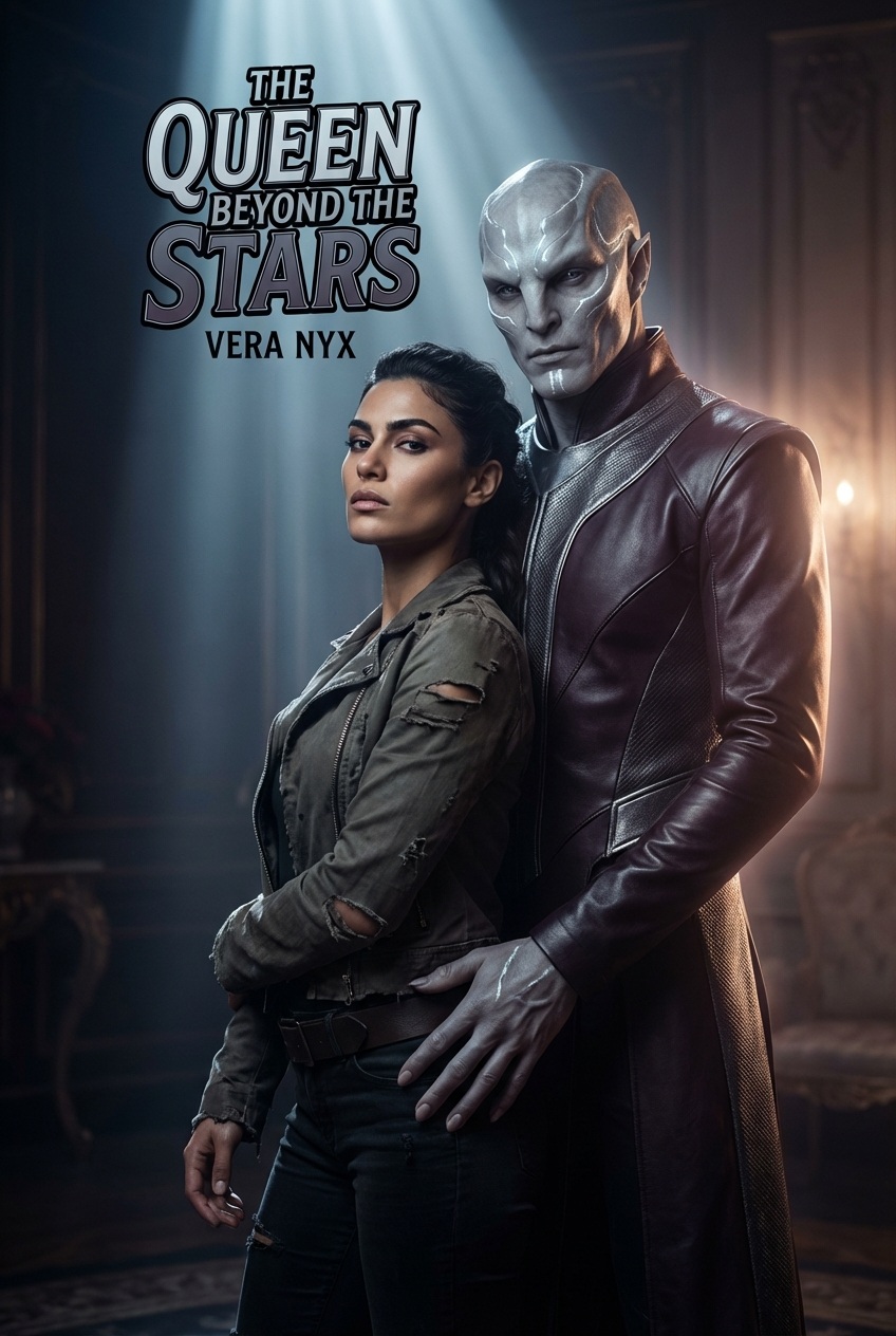 The Queen Beyond the Stars: Stranded on an Alien World Romance with Iridescent Warrior, Telepathic Bond, and Explicit Fated Mate Sci-Fi Erotica cover