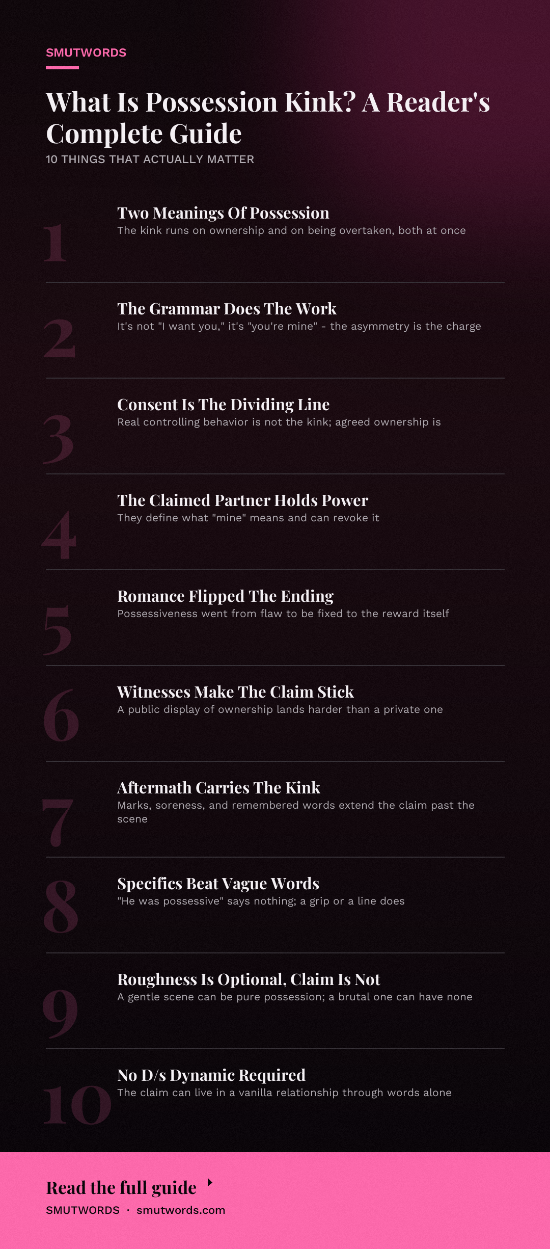 What Is Possession Kink? A Reader's Complete Guide: key takeaways