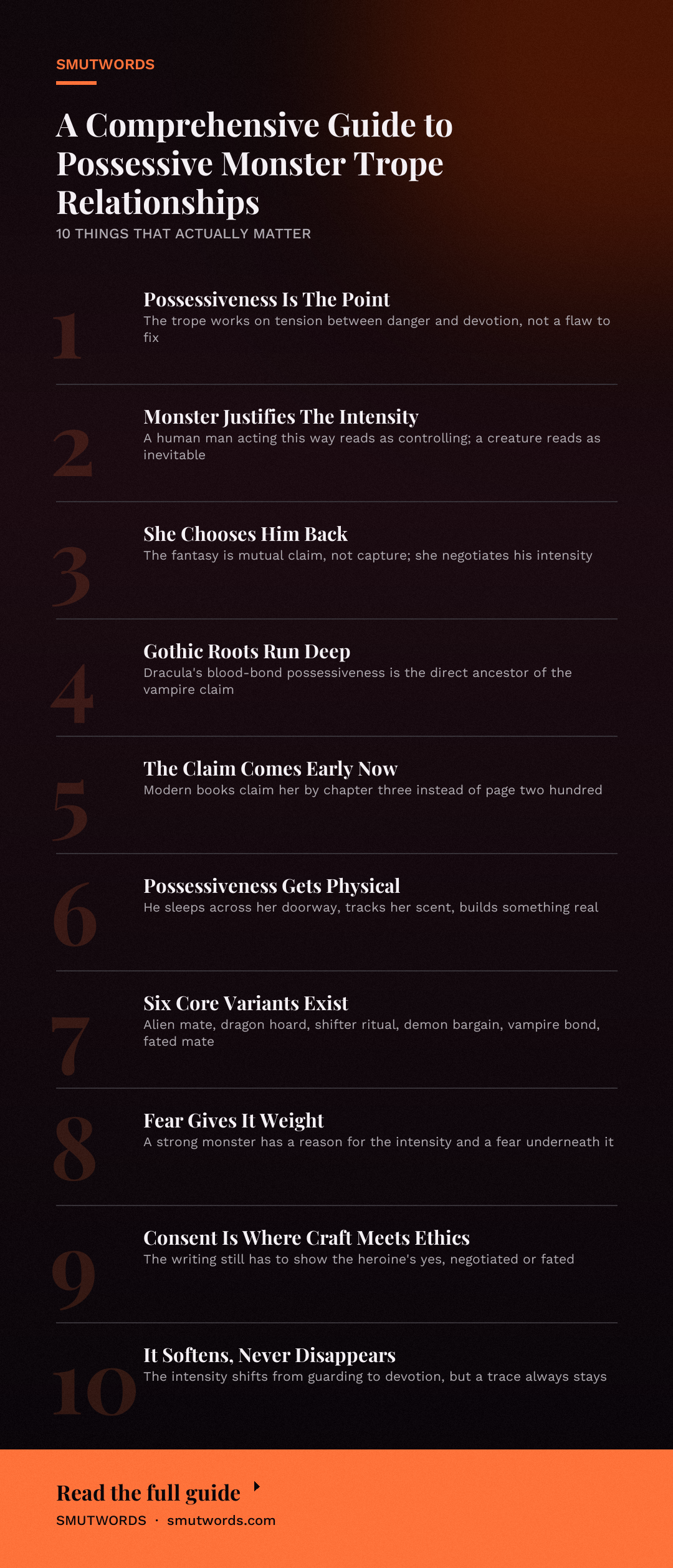 A Comprehensive Guide to Possessive Monster Trope Relationships: key takeaways