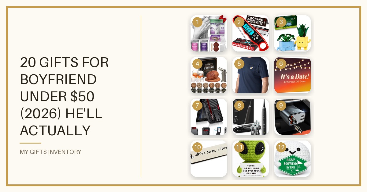 20 Gifts for Boyfriend Under $50 (2026) He'll Actually Love