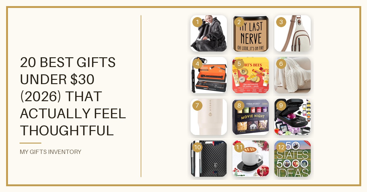 20 Best Gifts Under $30 (2026) That Actually Feel Thoughtful