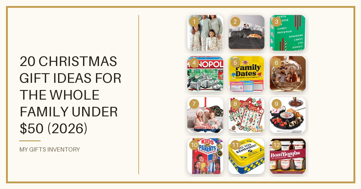 20 Christmas Gift Ideas for the Whole Family Under $50 (2026)
