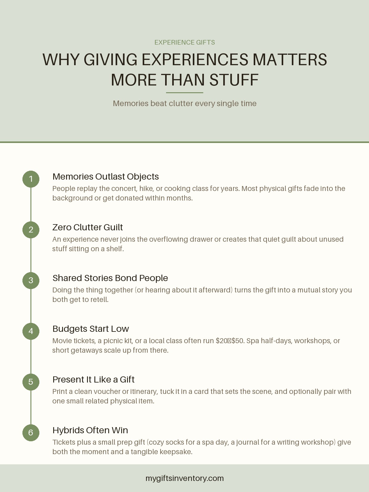 Why Giving Experiences Matters More Than Stuff