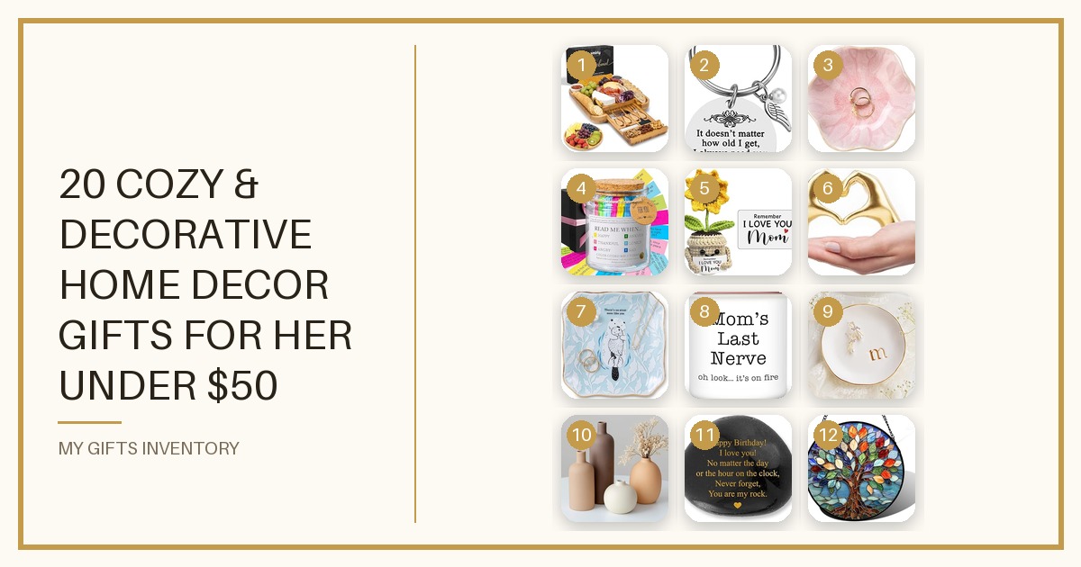 20 Cozy & Decorative Home Decor Gifts for Her Under $50 (2026) She'll Actually Keep
