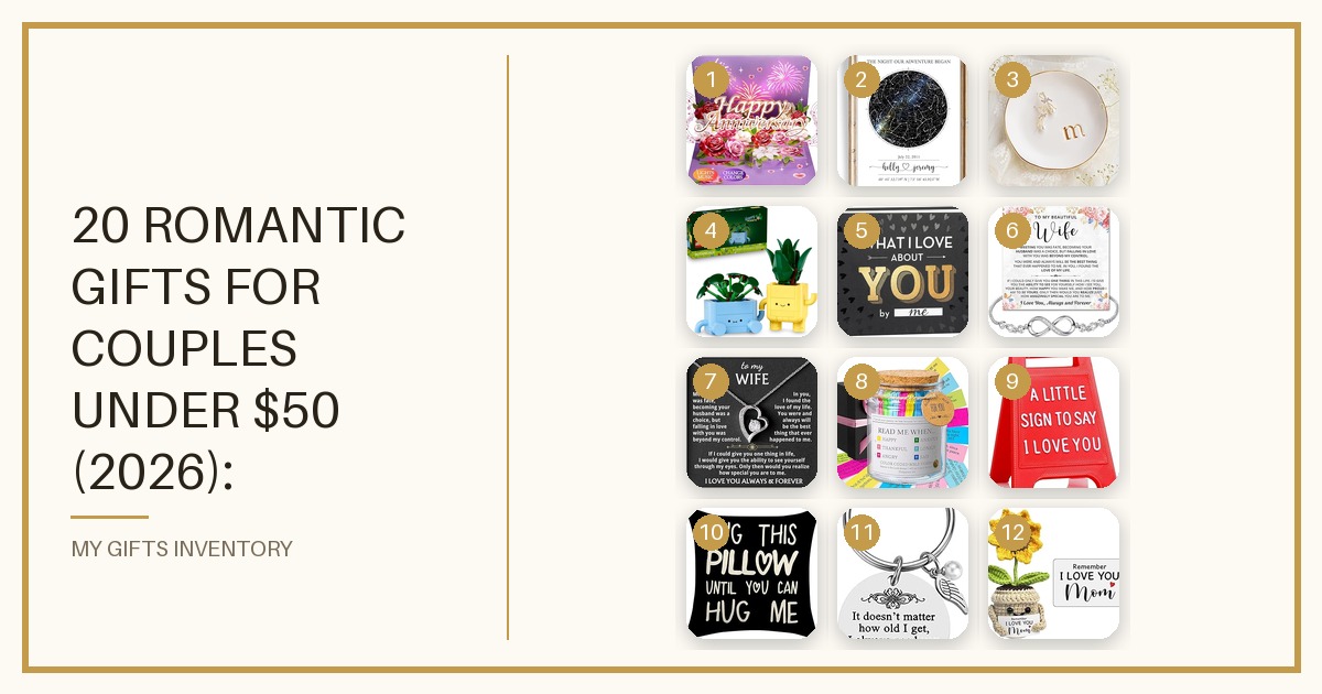 20 Romantic Gifts for Couples Under $50 (2026): Thoughtful Picks They'll Love