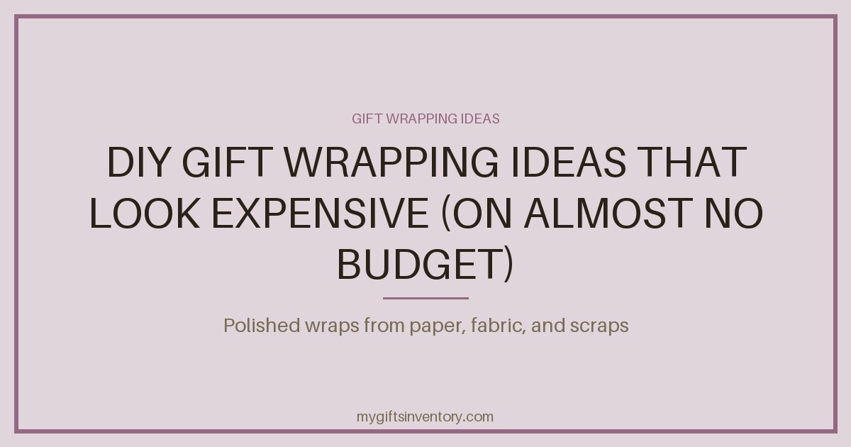 DIY Gift Wrapping Ideas That Look Expensive (On Almost No Budget)