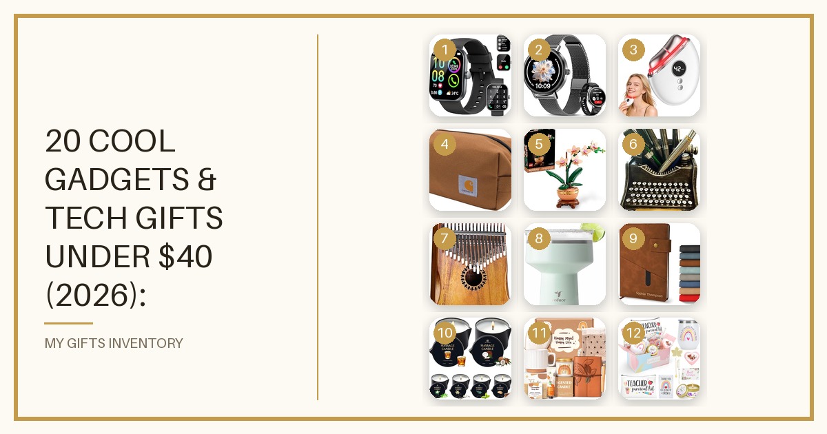 20 Cool Gadgets & Tech Gifts Under $40 (2026): Smartwatches, EDC & Everyday Picks