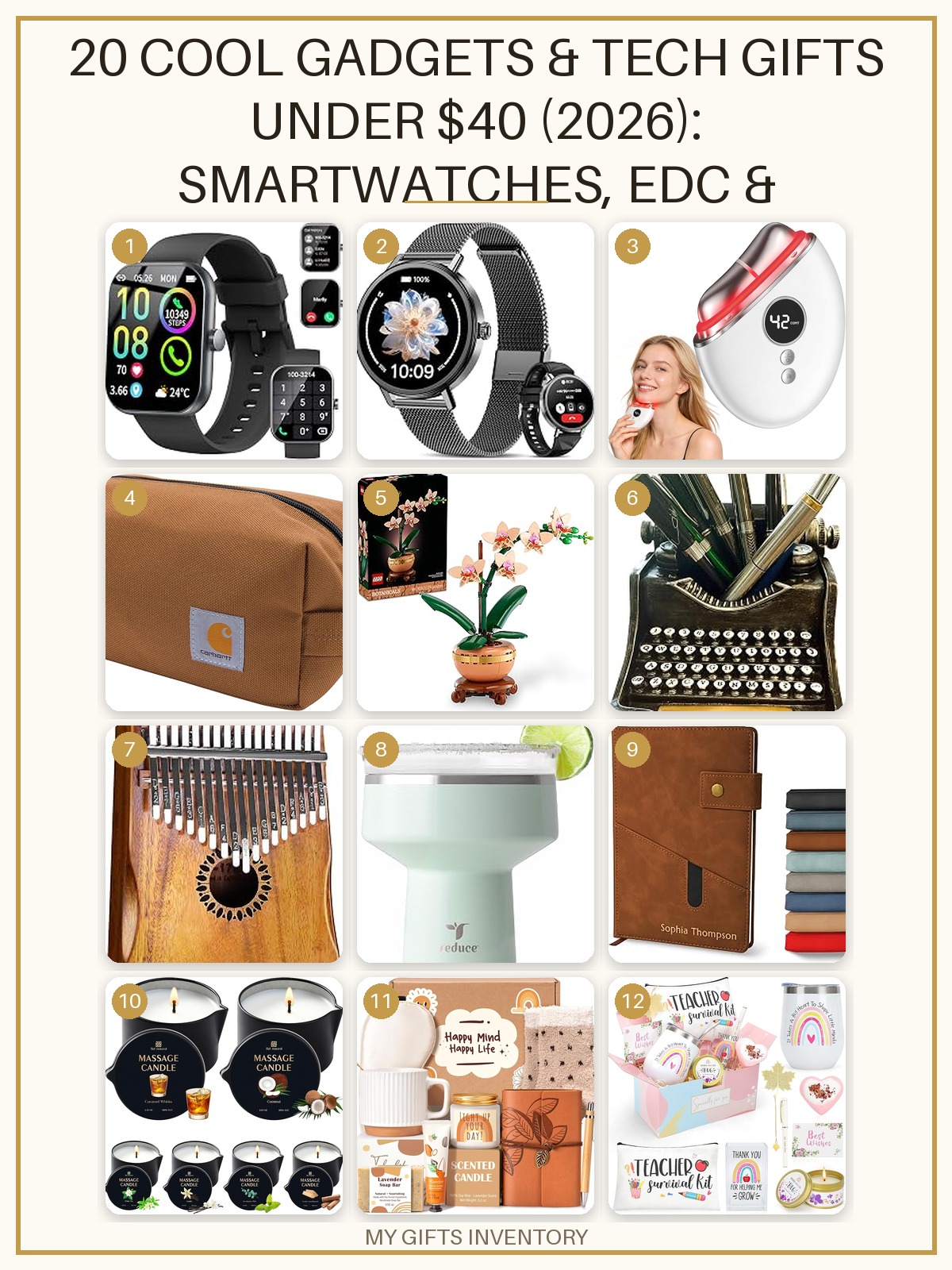 20 Cool Gadgets & Tech Gifts Under $40 (2026): Smartwatches, EDC & Everyday Picks