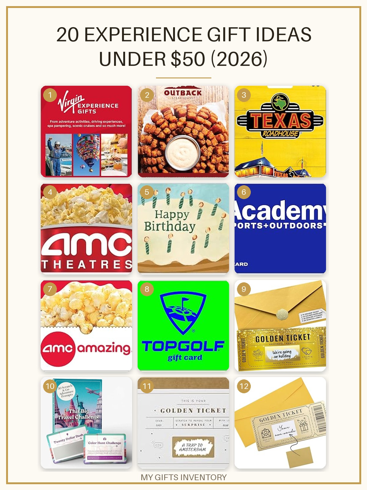 20 Experience Gift Ideas Under $50 (2026)