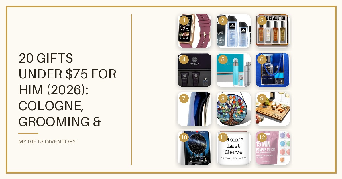 20 Gifts Under $75 for Him (2026): Cologne, Grooming & Everyday Picks