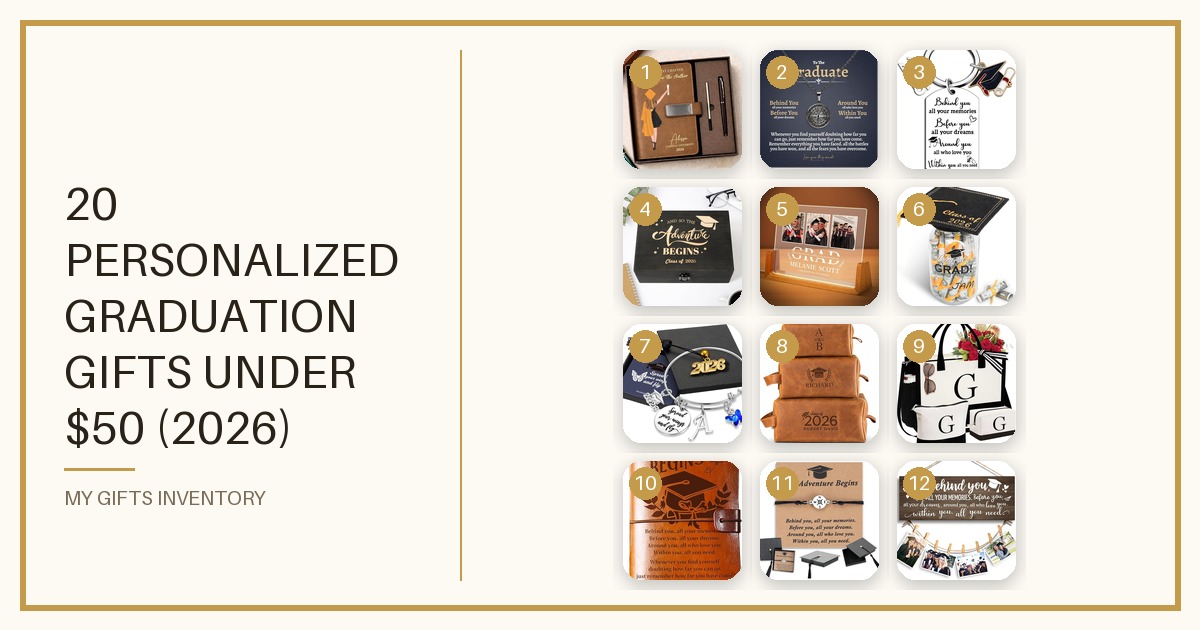 20 Personalized Graduation Gifts Under $50 (2026) Grads Will Actually Keep