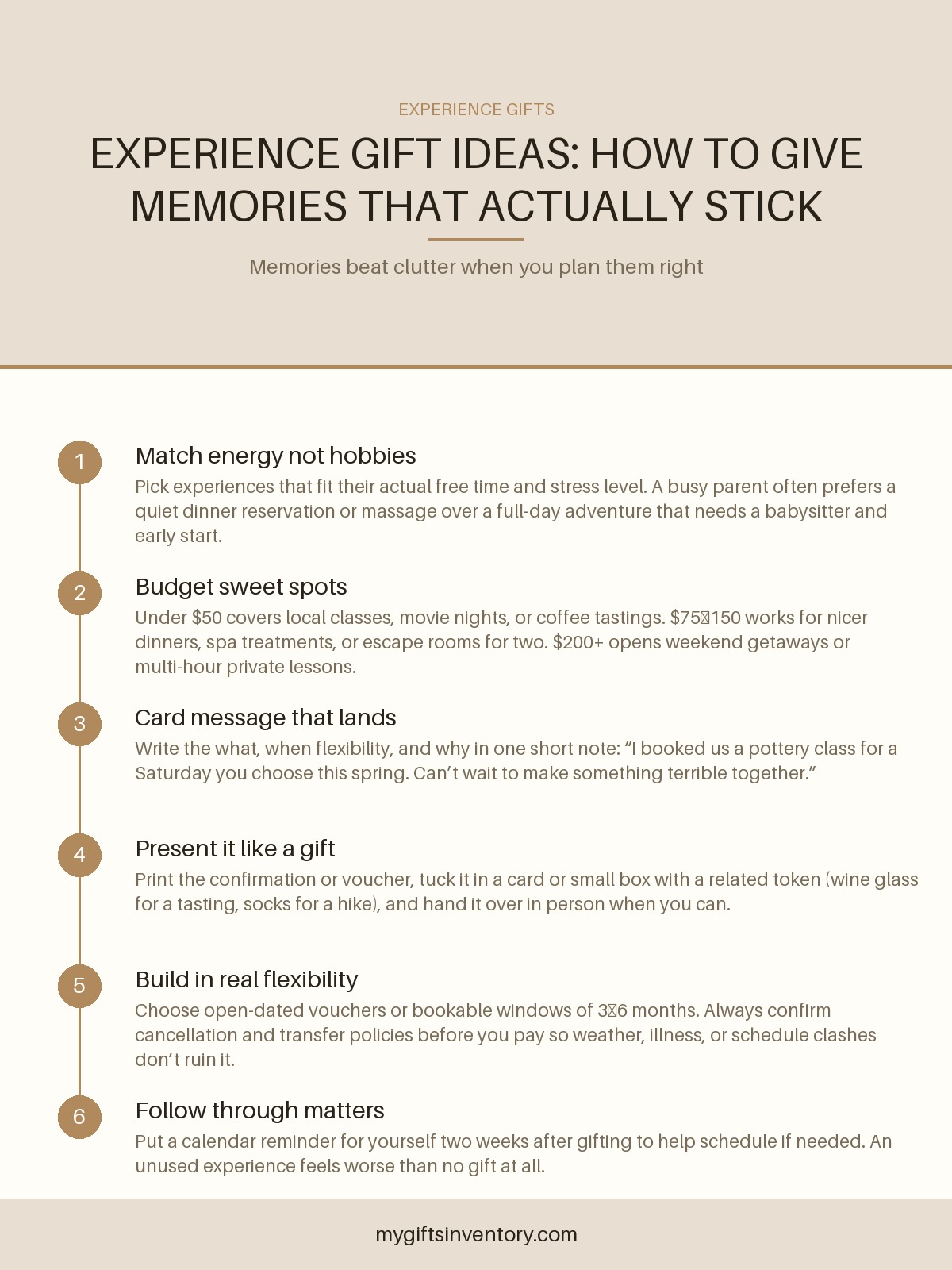 Experience Gift Ideas: How to Give Memories That Actually Stick