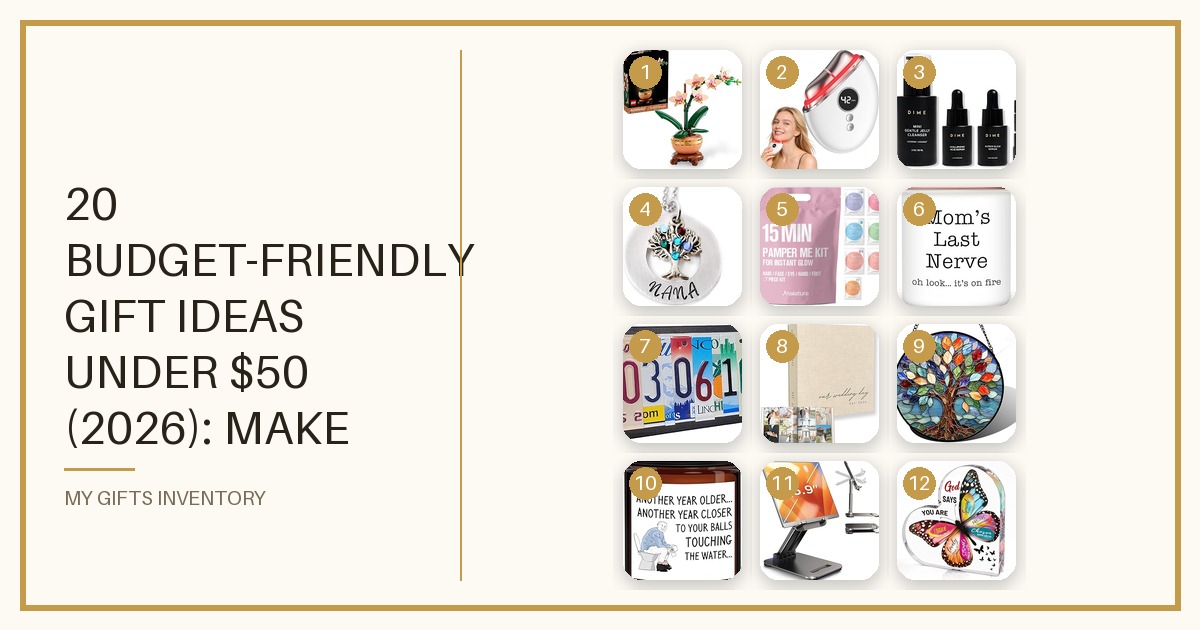 20 Budget-Friendly Gift Ideas Under $50 (2026): Make Every Dollar Count