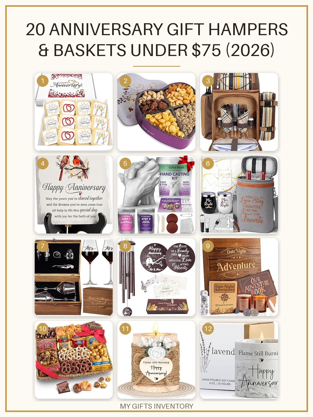 20 Anniversary Gift Hampers & Baskets Under $75 (2026)
