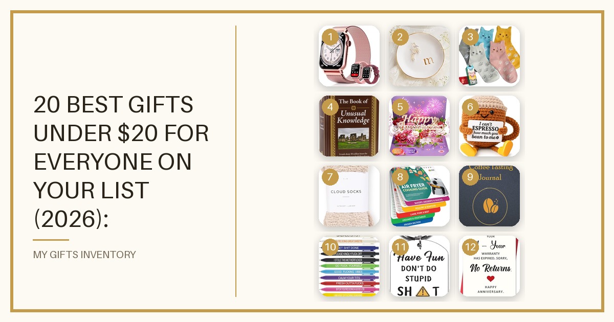 20 Best Gifts Under $20 for Everyone on Your List (2026): Stocking Stuffers, Coffee Lovers & Cozy Picks That Don't Feel Cheap
