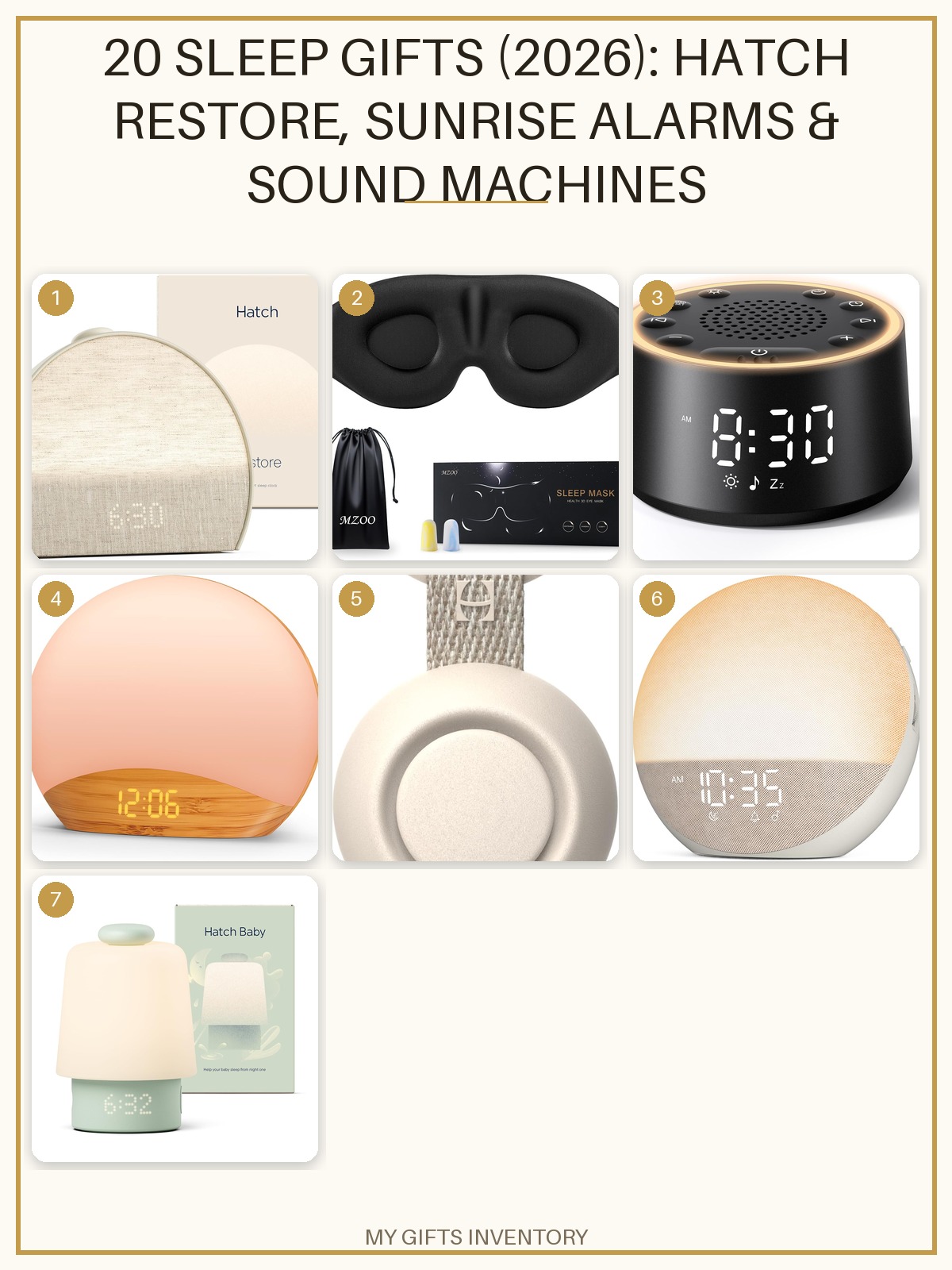 20 Sleep Gifts (2026): Hatch Restore, Sunrise Alarms & Sound Machines