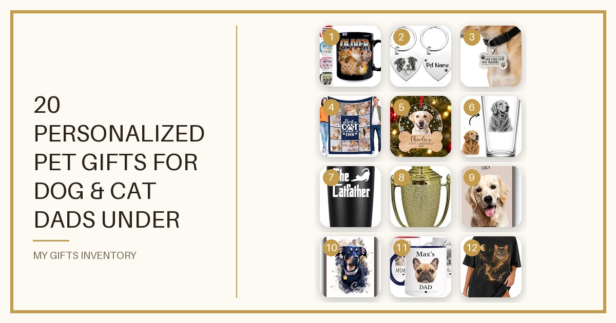20 Personalized Pet Gifts for Dog & Cat Dads Under $50 (2026) They'll Actually Display