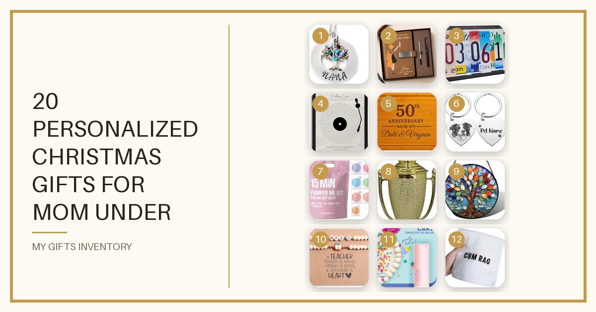 20 Personalized Christmas Gifts for Mom Under $50 (2026): Custom Keepsake Picks She'll Treasure