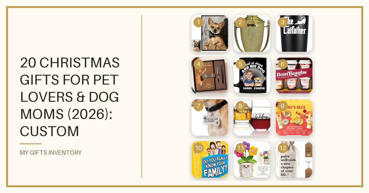 20 Christmas Gifts for Pet Lovers & Dog Moms (2026): Custom Photo & Personalized Picks