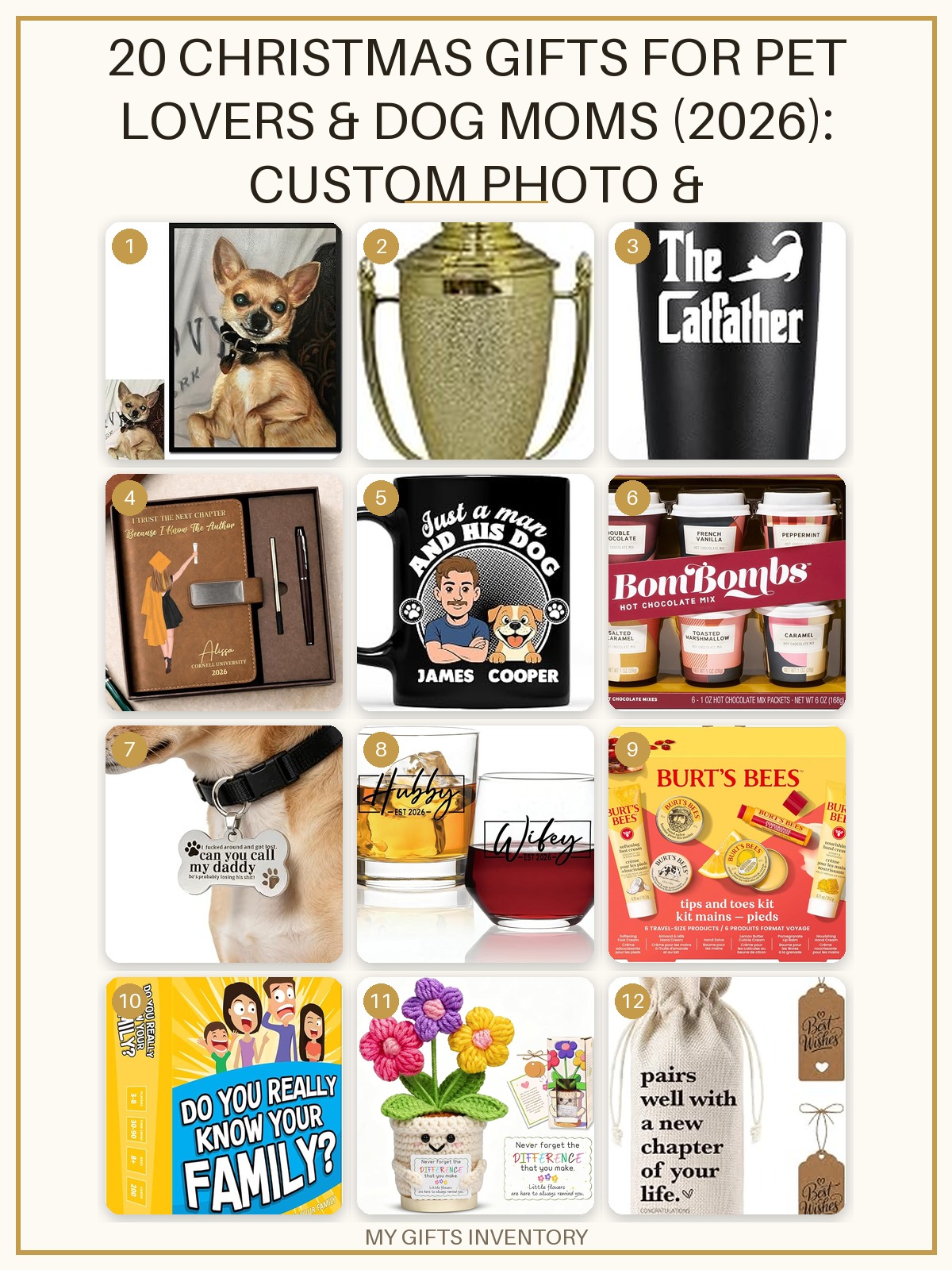 20 Christmas Gifts for Pet Lovers & Dog Moms (2026): Custom Photo & Personalized Picks