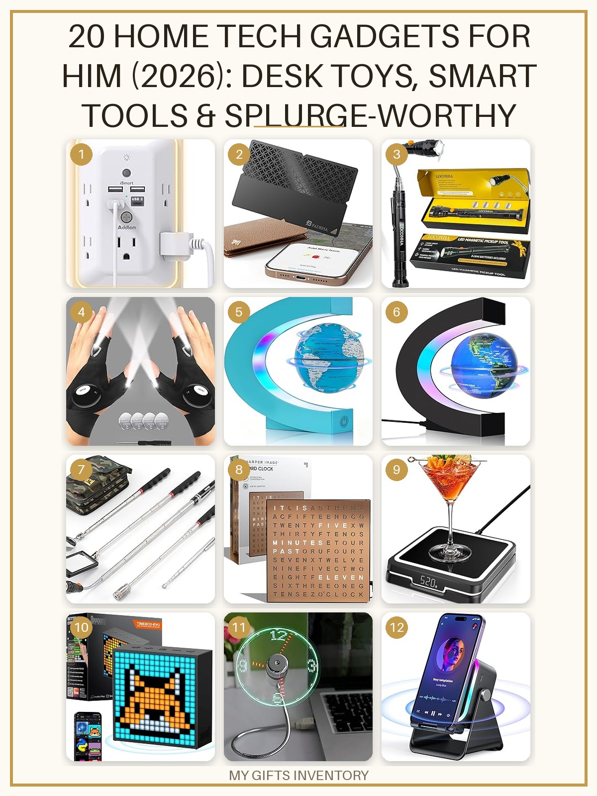 20 Home Tech Gadgets for Him (2026): Desk Toys, Smart Tools & Splurge-Worthy Picks
