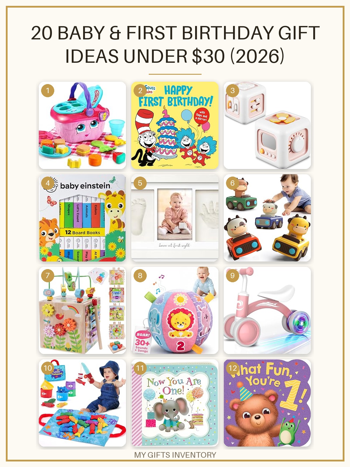 20 Baby & First Birthday Gift Ideas Under $30 (2026)