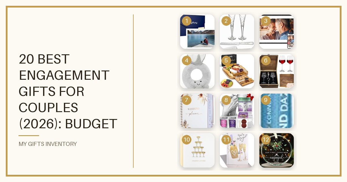 20 Best Engagement Gifts for Couples (2026): Budget Cards to Big Splurge Keepsakes