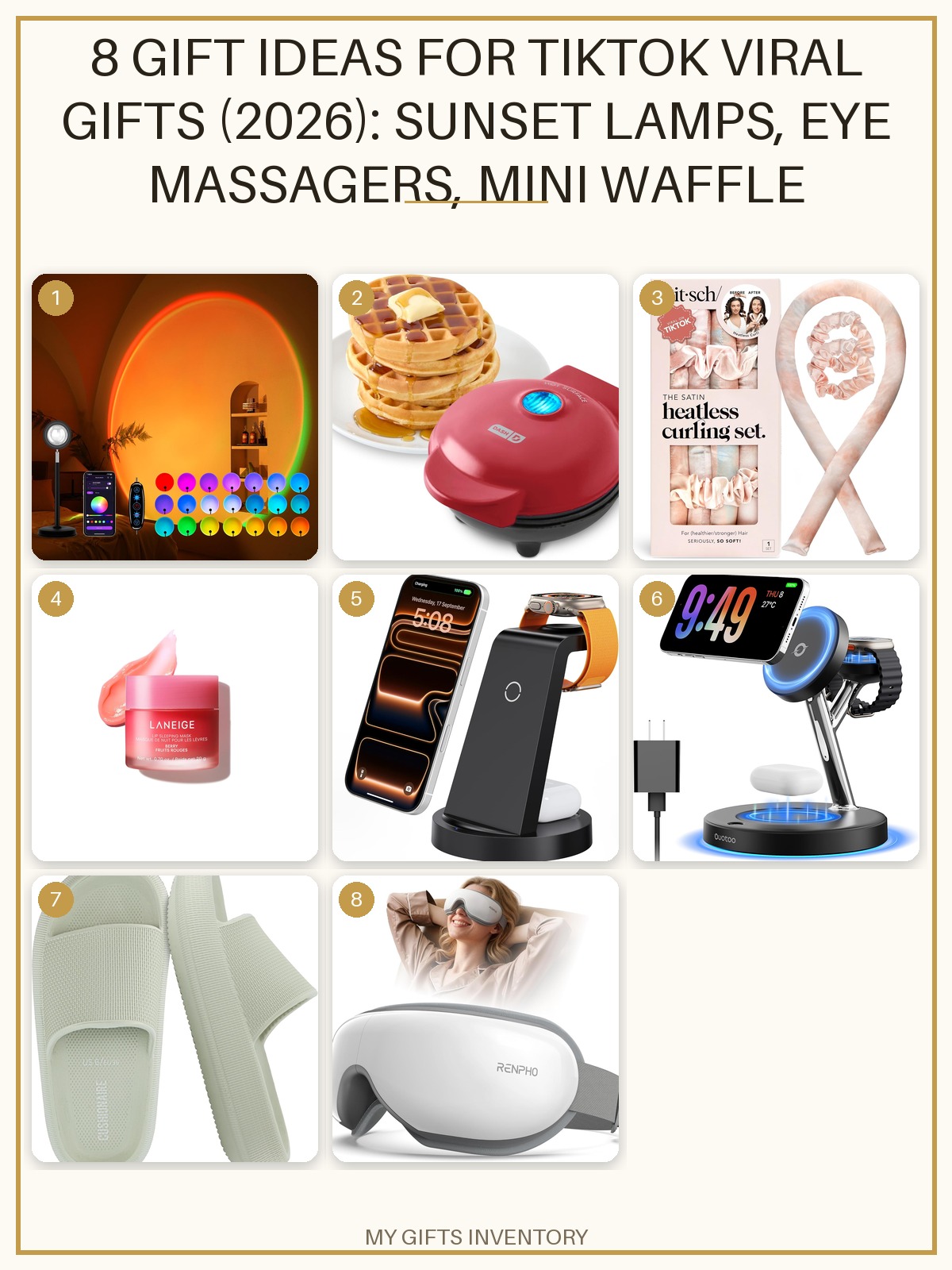 8 Best TikTok Viral Gifts (2026): Sunset Lamps, Eye Massagers, Mini Waffle Makers & More