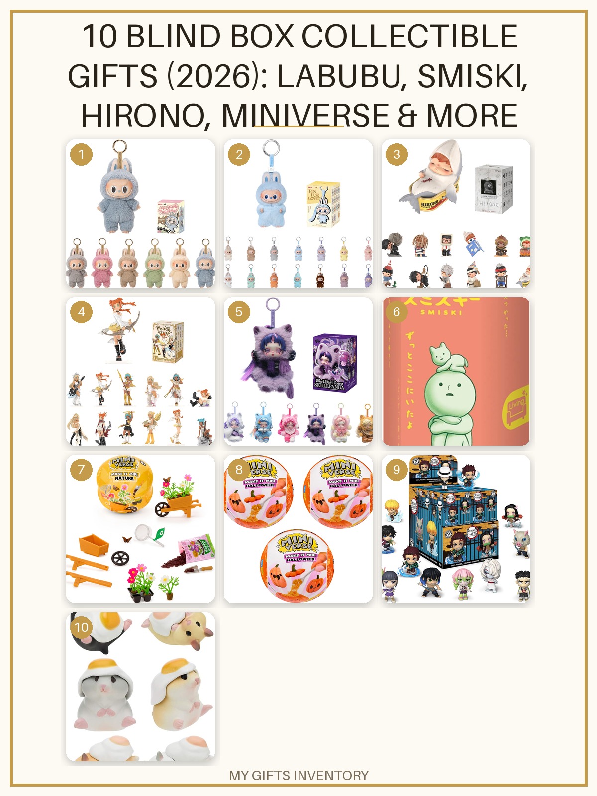 10 Blind Box Collectible Gifts (2026): Labubu, Smiski, Hirono, Miniverse & More