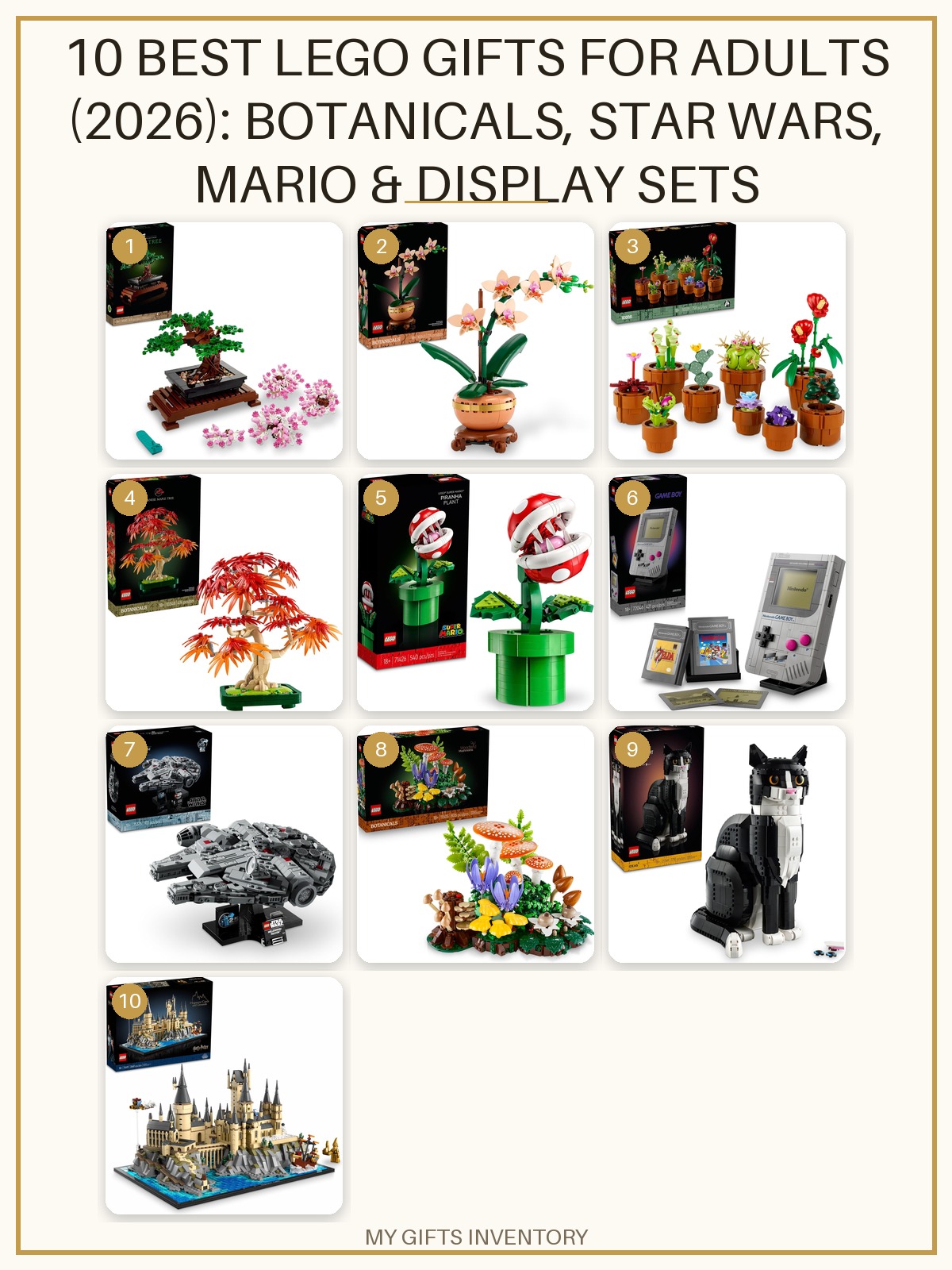 10 Best LEGO Gifts for Adults (2026): Botanicals, Star Wars, Mario & Display Sets