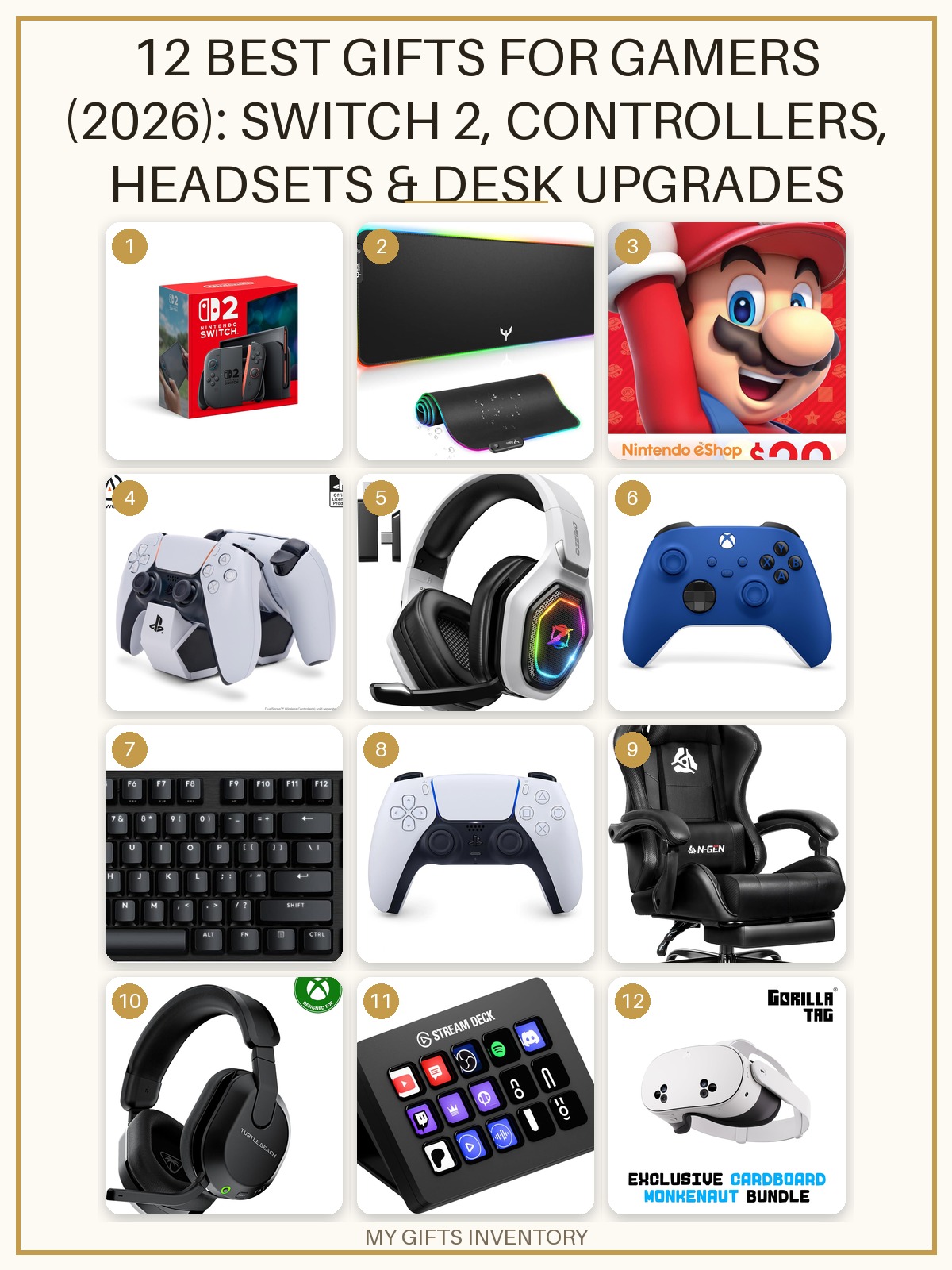12 Best Gifts for Gamers (2026): Switch 2, Controllers, Headsets & Desk Upgrades