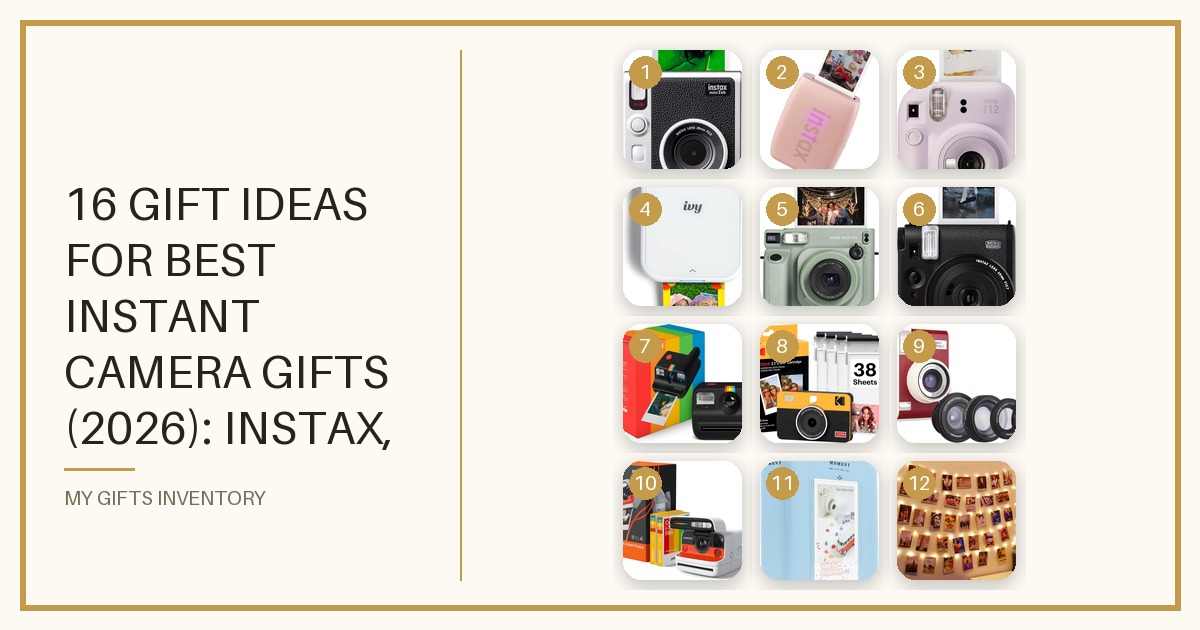 16 Best Instant Camera Gifts (2026): Instax, Polaroid, Kodak, Canon Ivy, Lomo & Kids Print Cameras