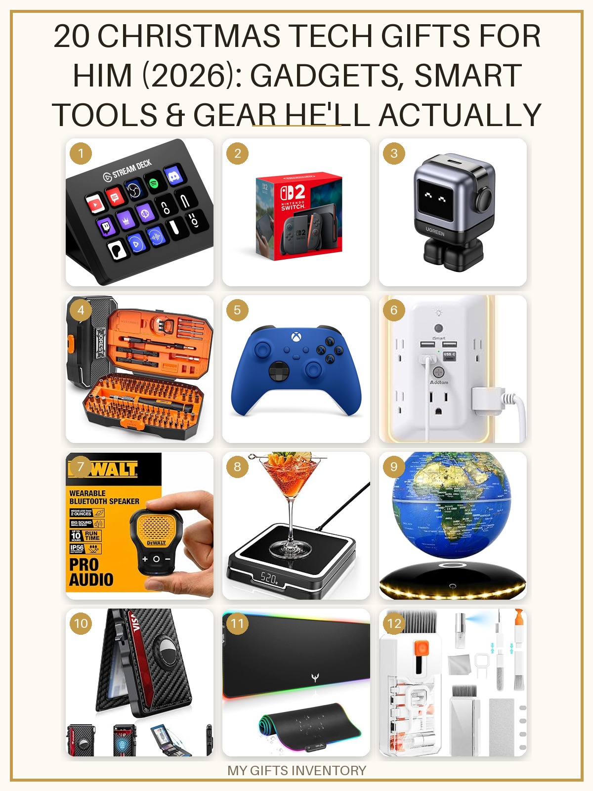 20 Christmas Tech Gifts for Him (2026): Gadgets, Smart Tools & Gear He'll Actually Use