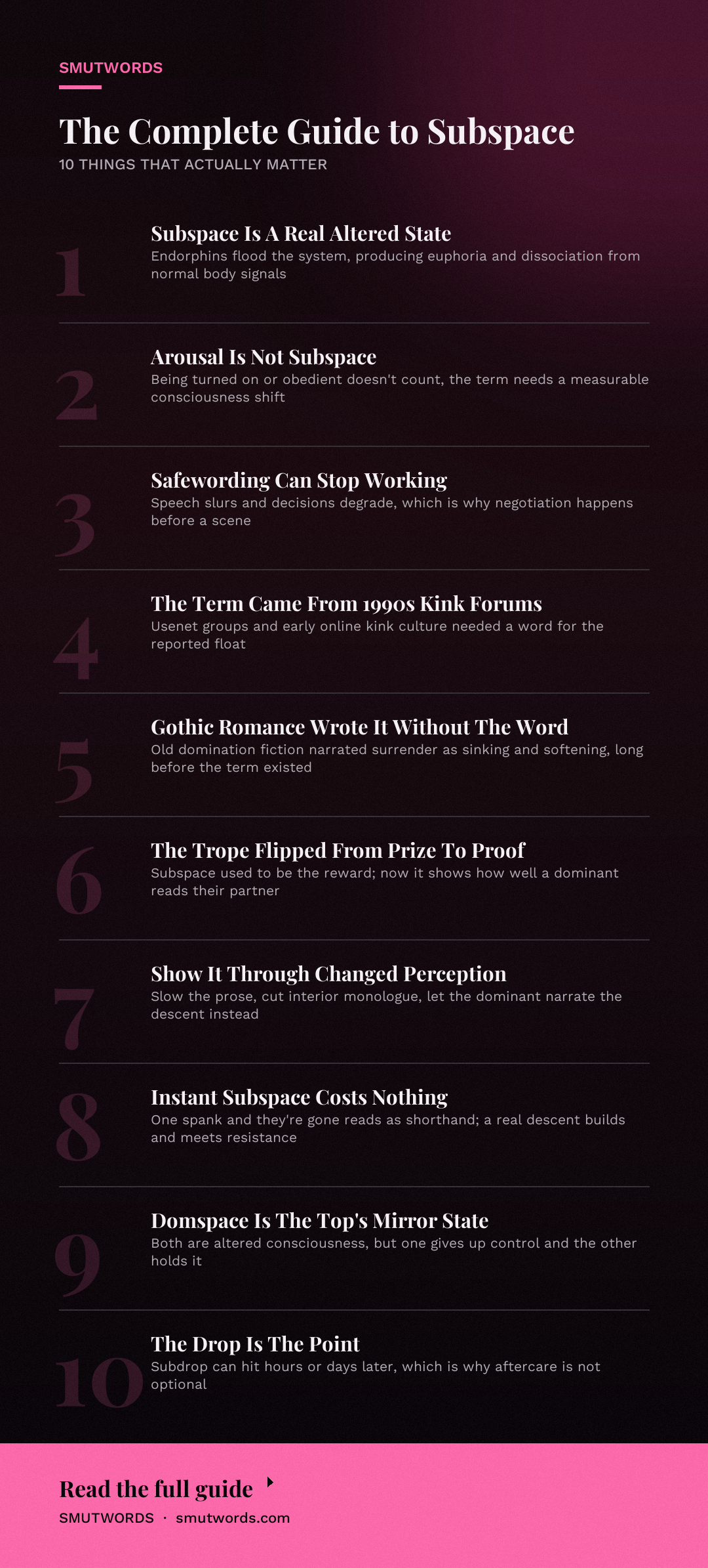 The Complete Guide to Subspace: key takeaways