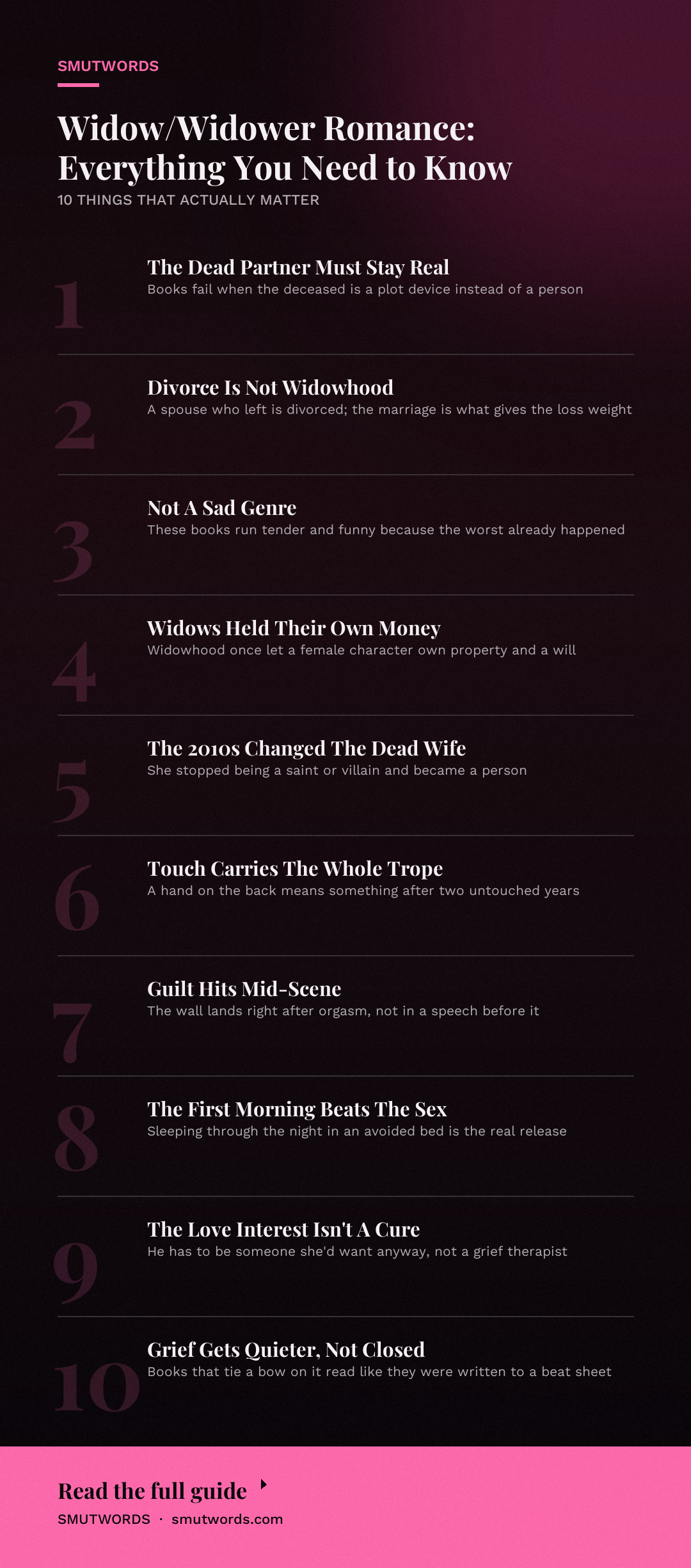 Widow/Widower Romance: Everything You Need to Know: key takeaways
