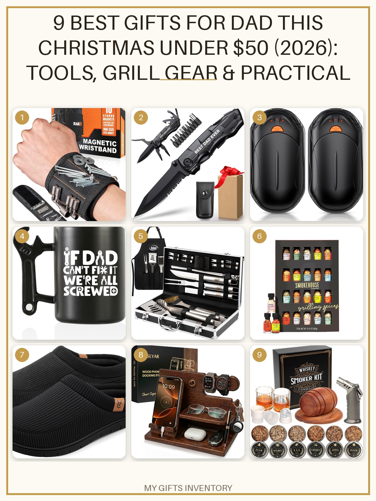 9 Best Gifts for Dad This Christmas Under $50 (2026): Tools, Grill Gear & Practical Picks